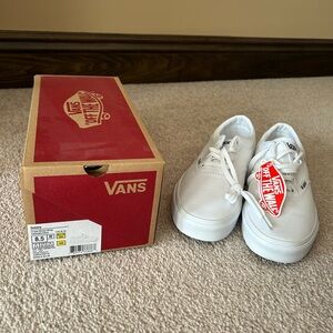 Women’s Vans Classic White Lace-Up Sneakers